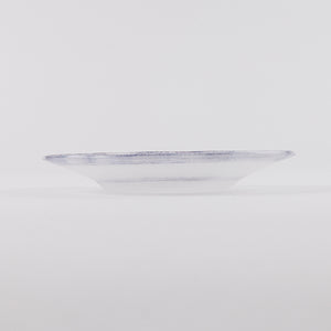 【オオタ硝子研究室】ライン入り丸小皿 白 [42]
