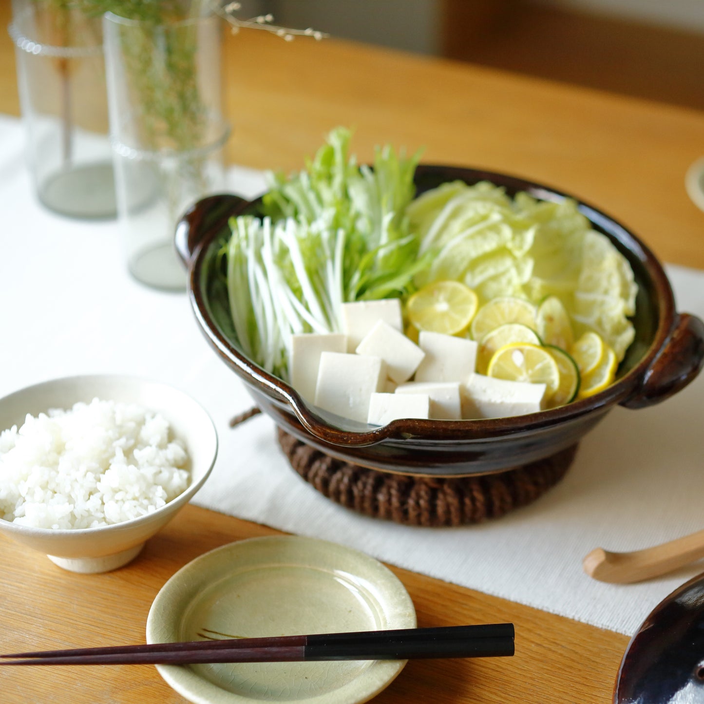 【圡楽窯】口付黒鍋