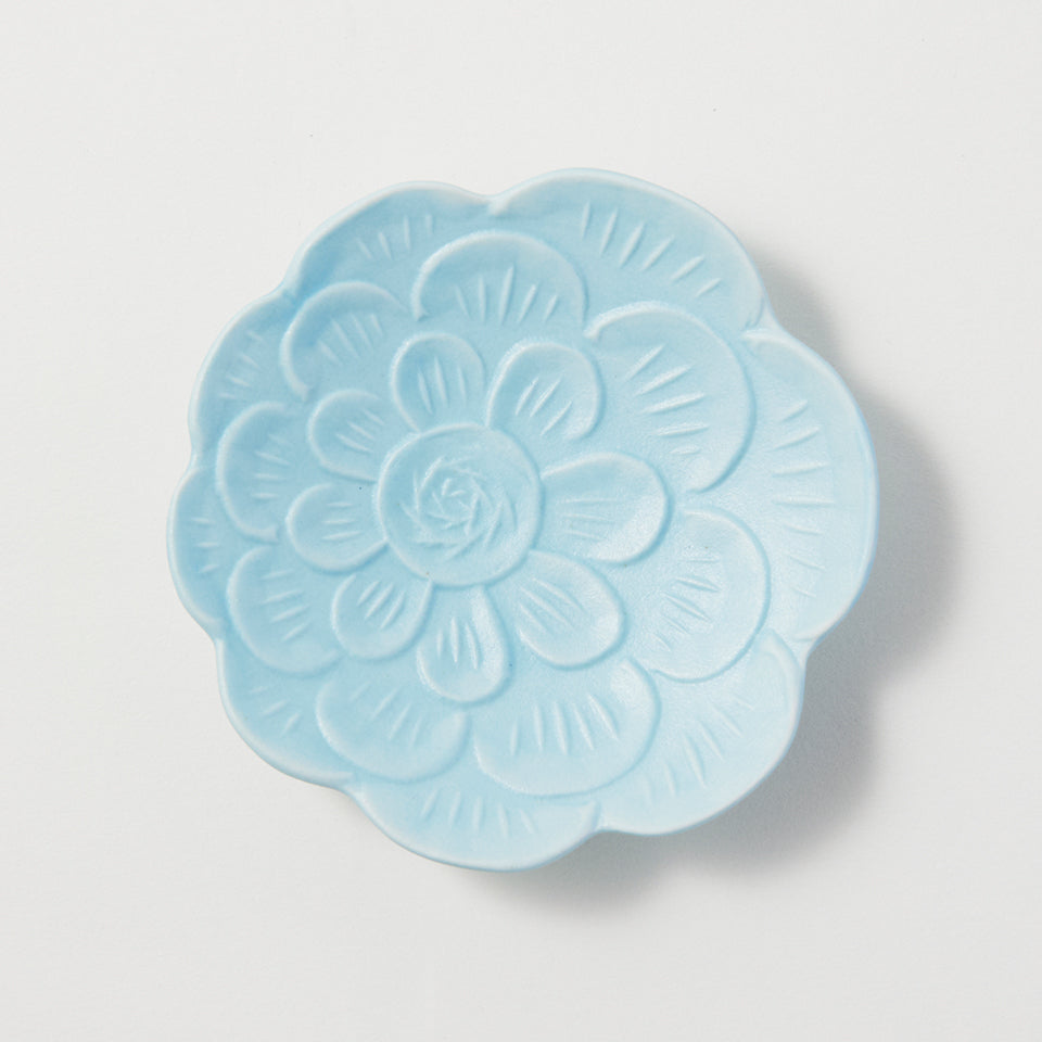 阿部春弥・阿部みか 牡丹豆皿 ブルー｜Discover Japan 公式オンライン