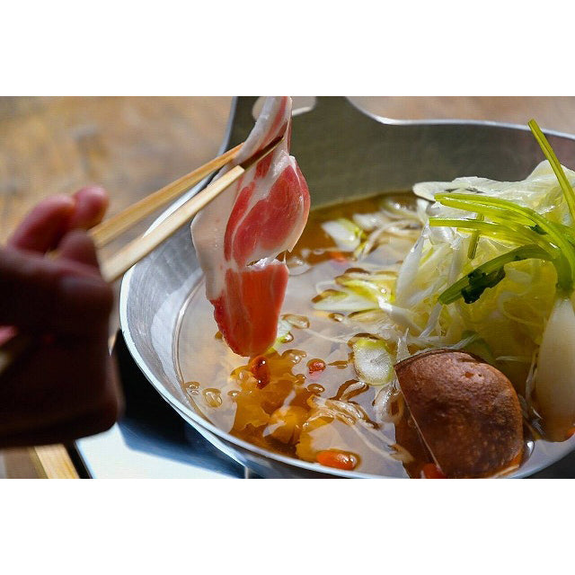 【妙見石原荘】薬膳黒豚しゃぶ<滋養鍋> (2人前)