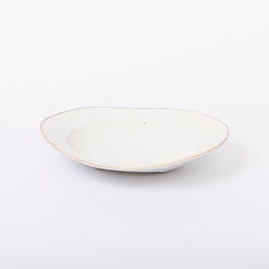 【アセビマコト】オーバル深皿 白マット 26×17.5cm