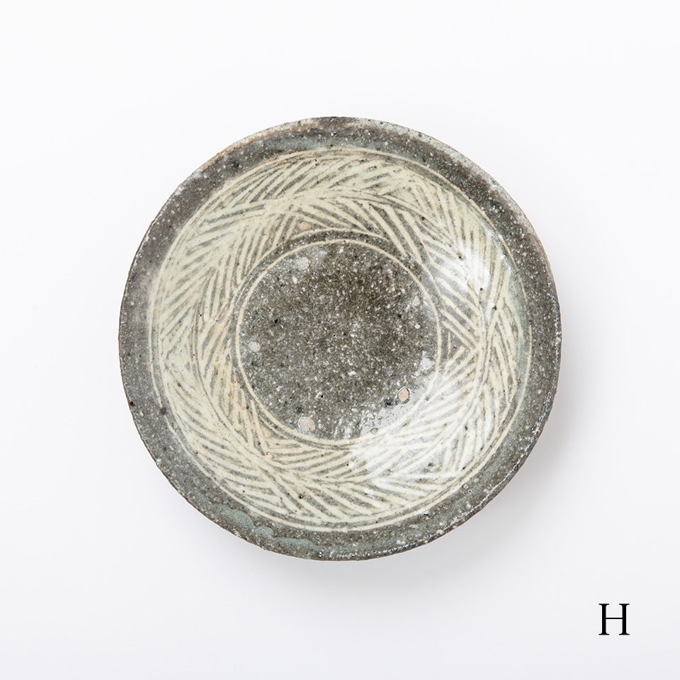 【八田亨】三島手5.5寸皿