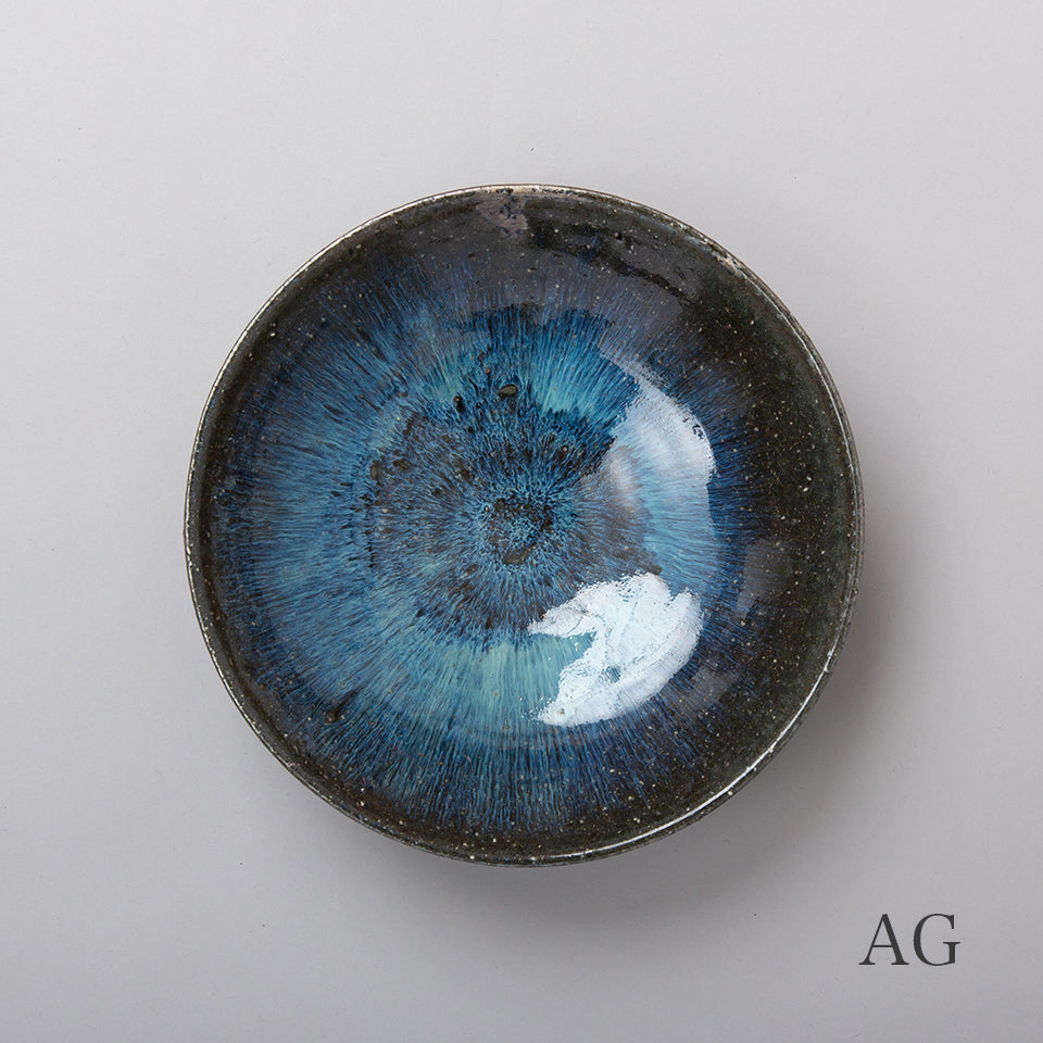 【小野象平】青灰釉7寸鉢