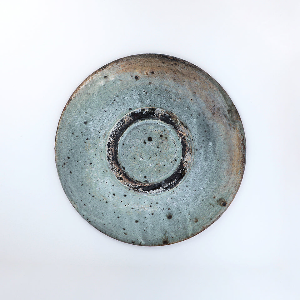 【八田亨】白掛石皿 (径32㎝)