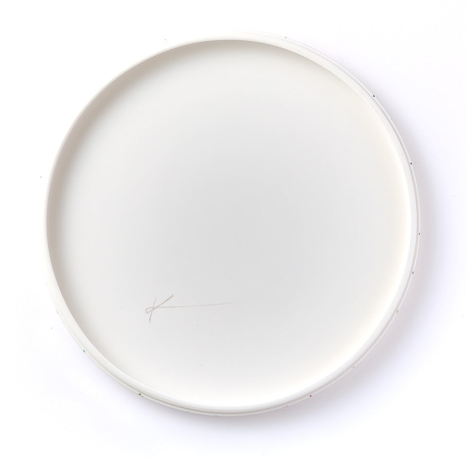 【矢田久美子】格子紋丸平皿