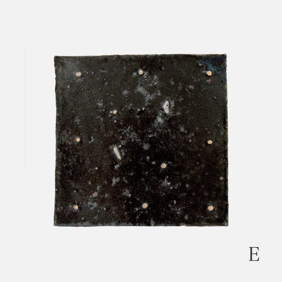 【八田亨】黒掛tile plate 正方小