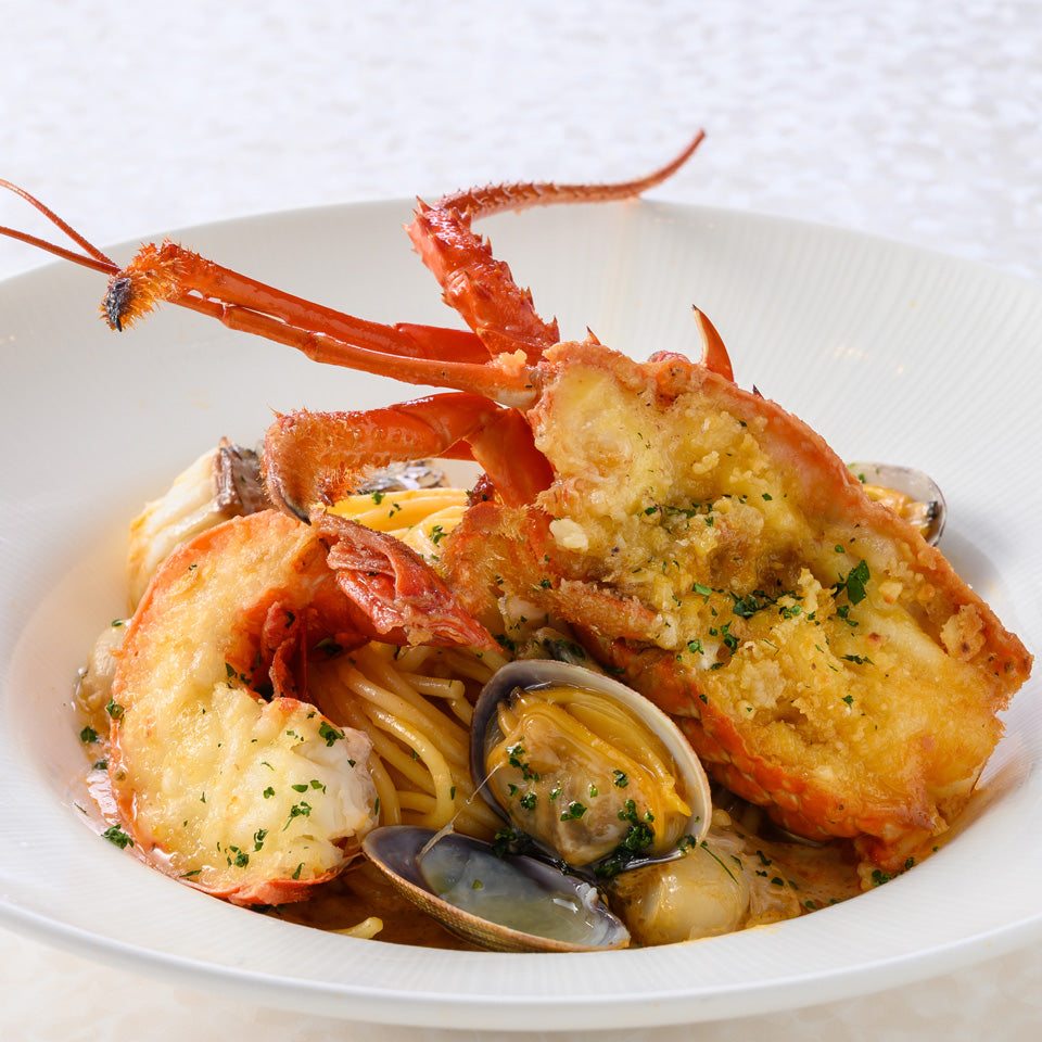【鳥羽国際ホテル】伊勢海老と魚介のパスタソース