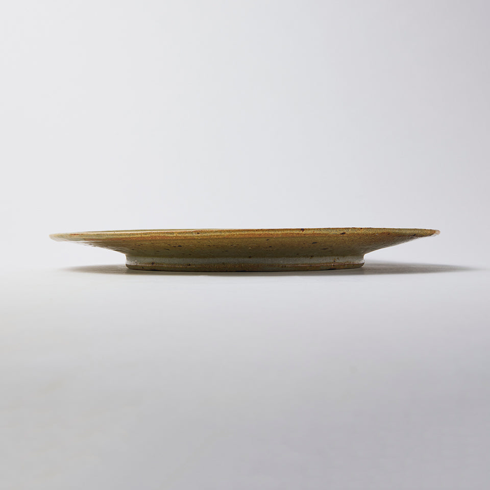 【アセビマコト】デルフト皿 草色  [19]