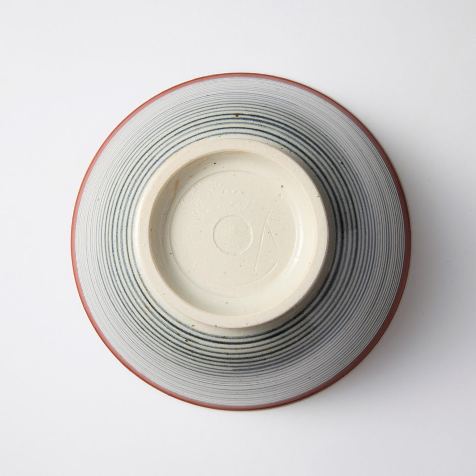 【冨本大輔】灰釉絵付深丼