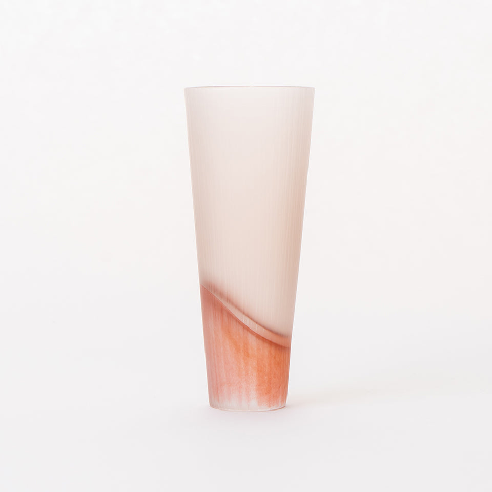 【★大感謝セール】 brown (pink silence glass 光井威善 × [2 a) type apricot グラス・カップ・酒器