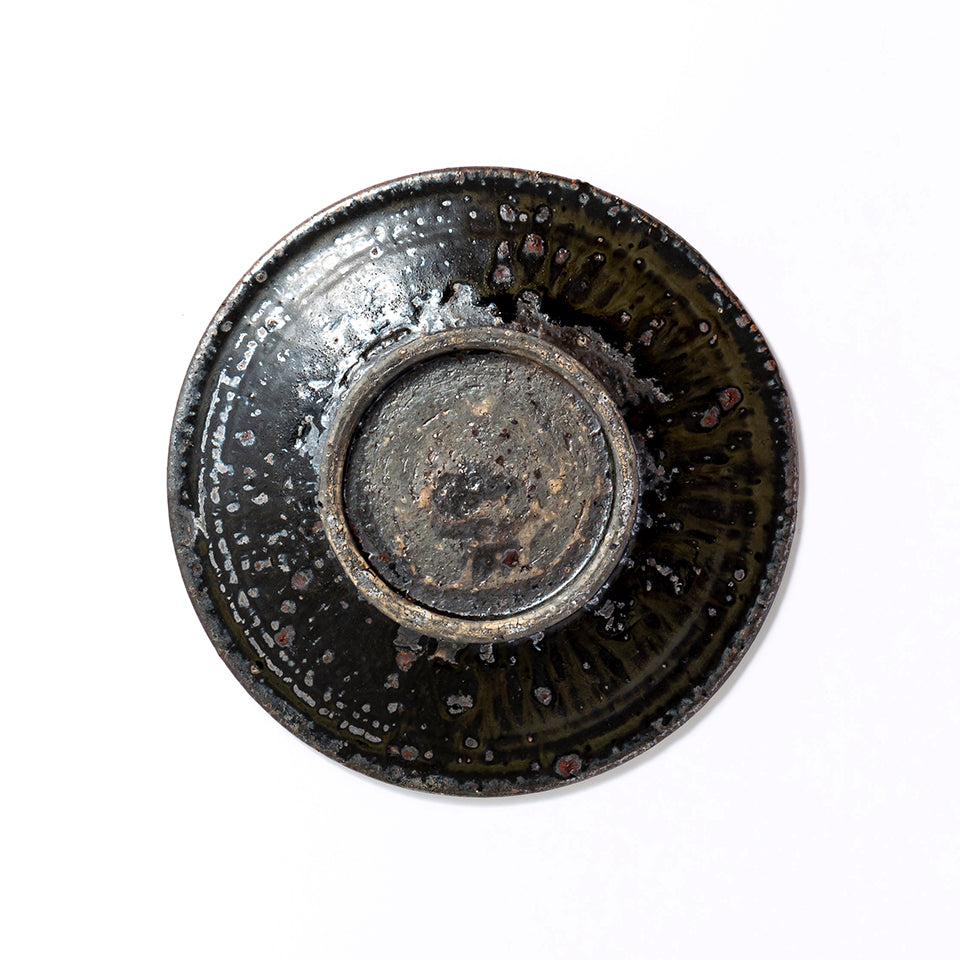 黒い陶器の彫刻面 約26cm物差し写真参照 黒い陶器の彫刻面 約26cm物差し写真参照