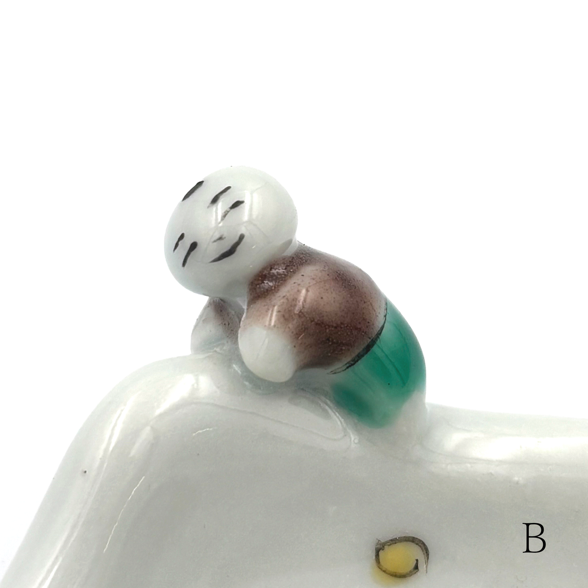 【新道工房】色絵餅食い唐子皿 (小) [3]
