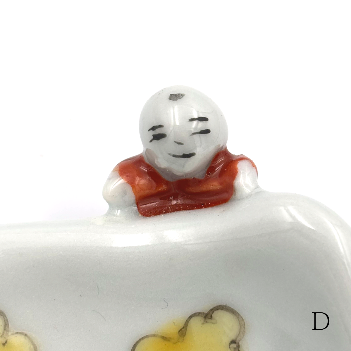【新道工房】色絵餅食い唐子皿 (小) [3]