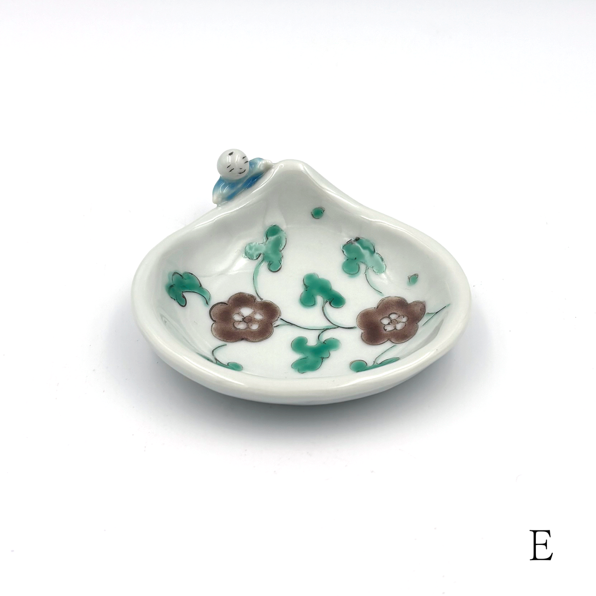 【新道工房】色絵餅食い唐子皿 (小) [3]