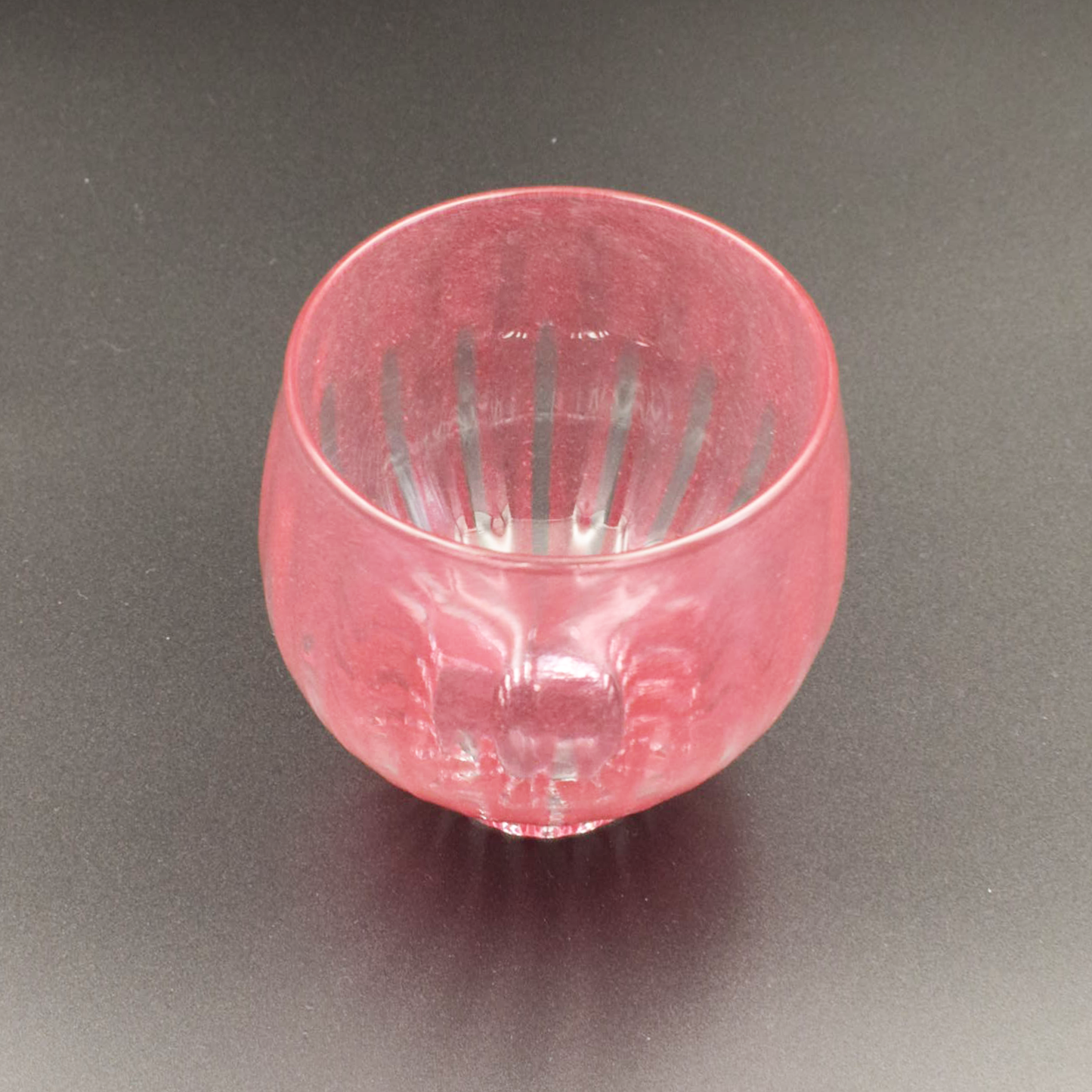 【花岡央】renグラスM （バルーン）金赤ピンク [3]