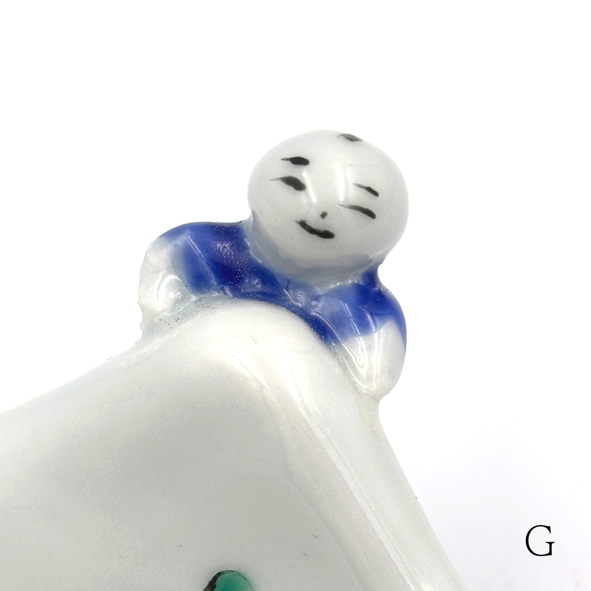 【新道工房】色絵餅食い唐子皿 (中) [4]