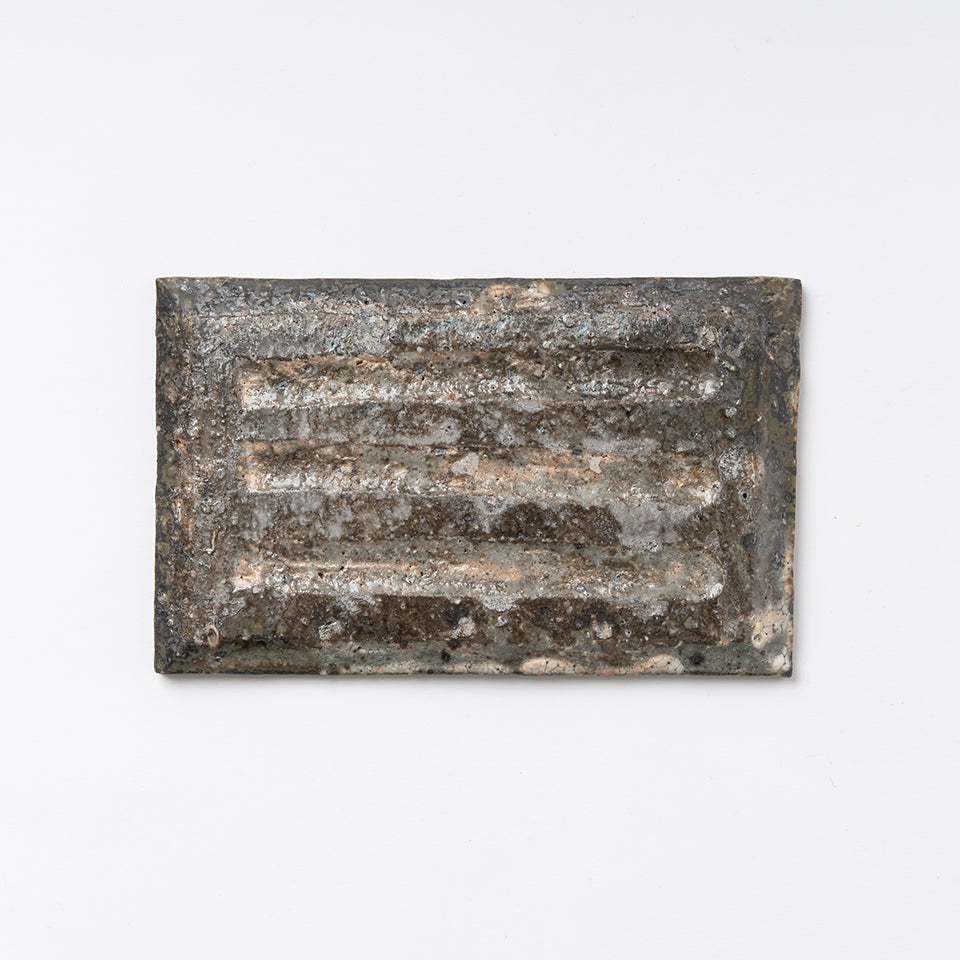 八田亨 黒掛tile plate長大、映える黒皿！