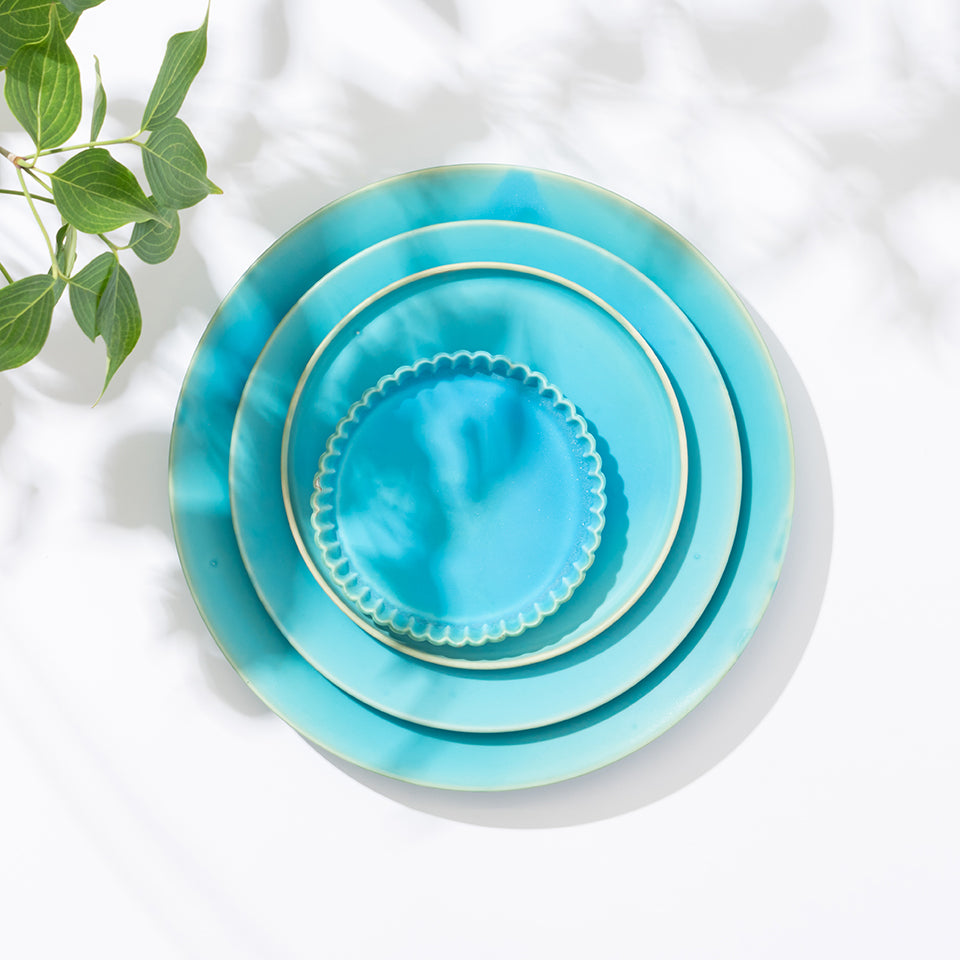 青木良太 ボナペティプレート スターブルー8 [PT-0SB8]｜Discover