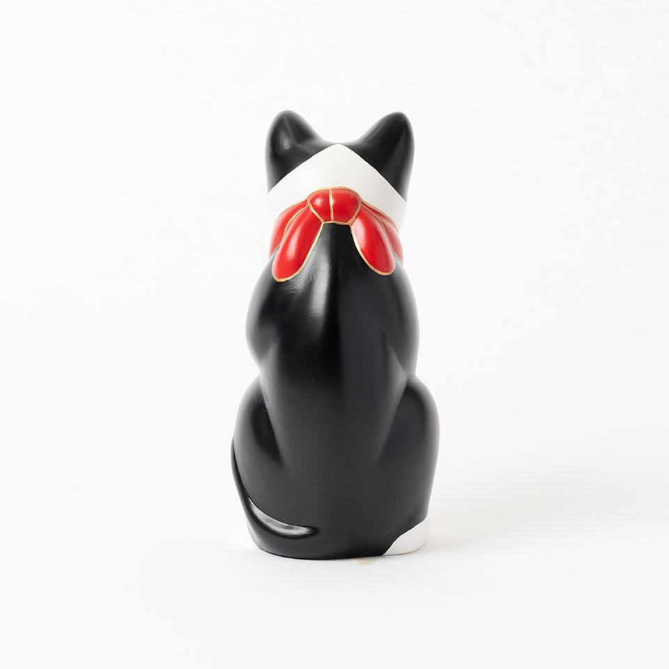 中外陶園 招き猫 瀬戸型 ブチ 左手 5号 [6549]｜Discover Japan 公式