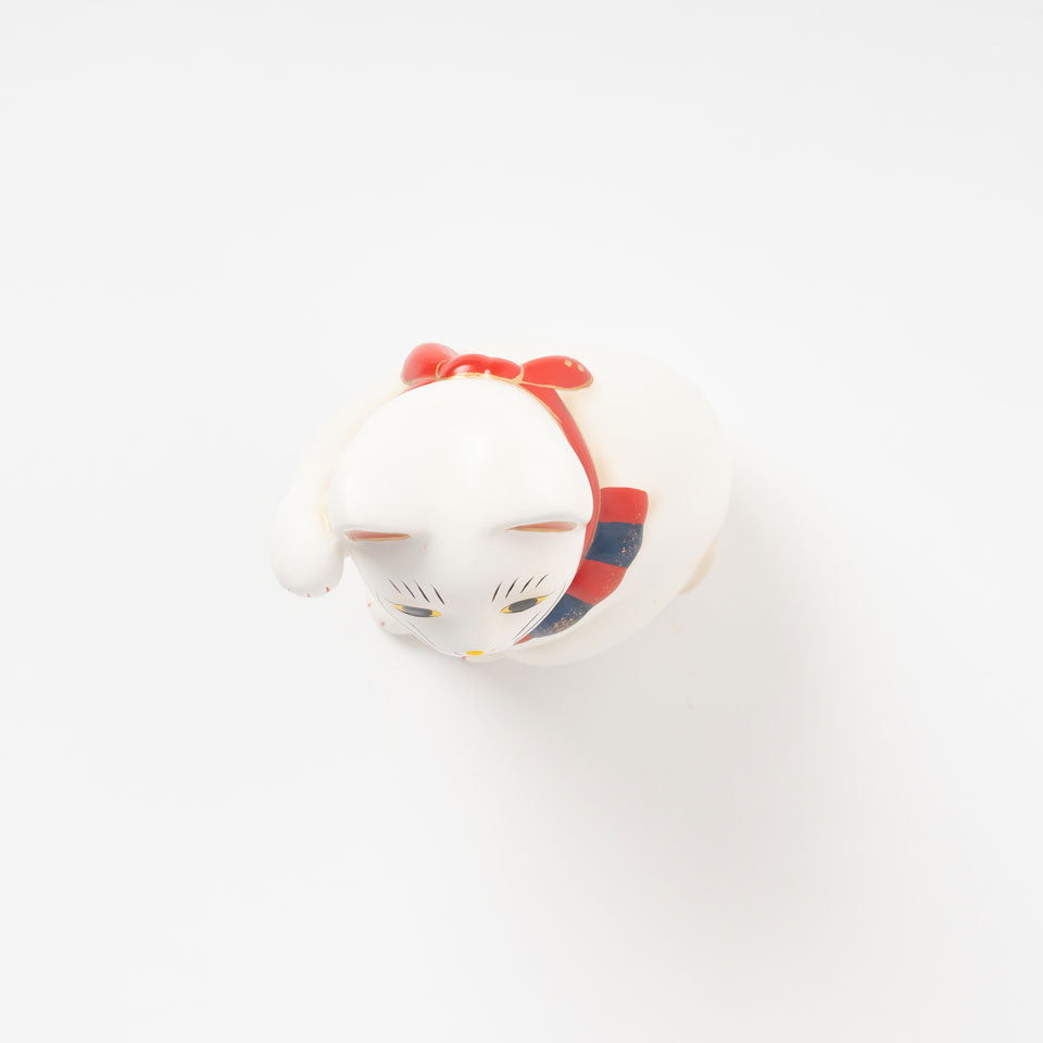 中外陶園 招き猫 横座 白 右手 4号 [6573]｜Discover Japan 公式