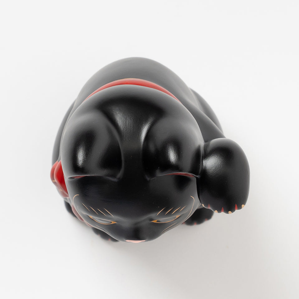 中外陶園 招き猫 福結 黒 左手 5号 [6577]｜Discover Japan 公式