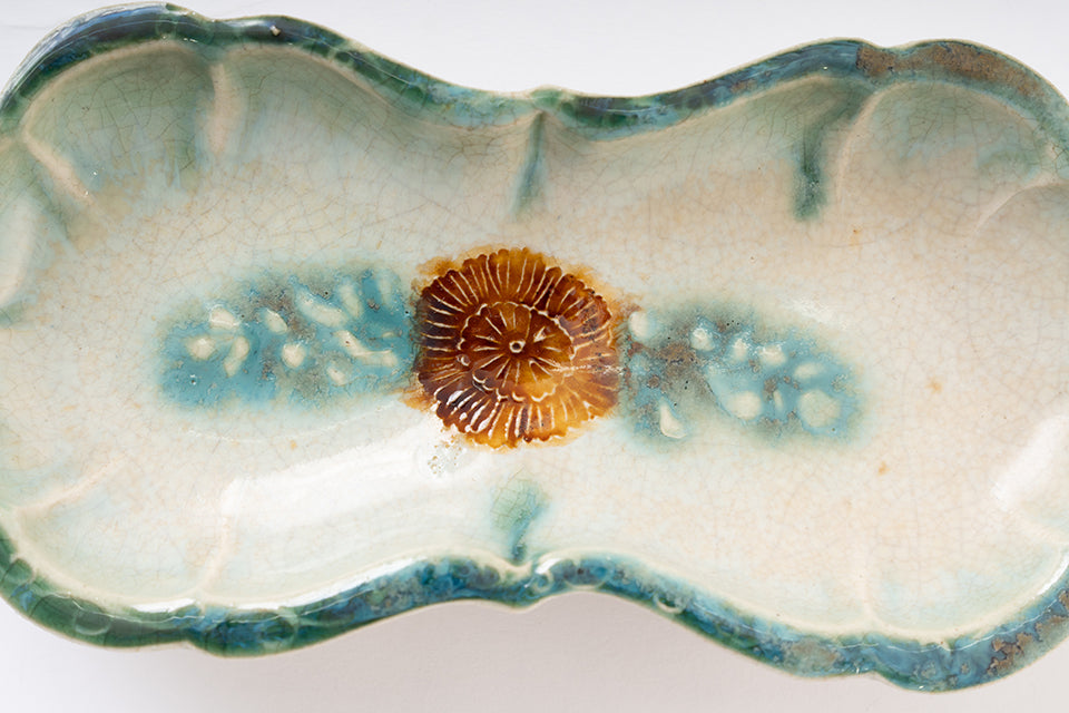 【江口智己】三彩宝相文四足向付 [5]