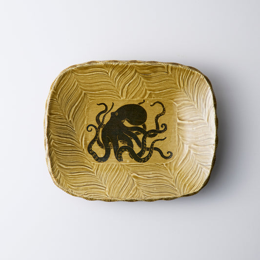 【福島晋平】蛸文ハケメ高台皿 [3]