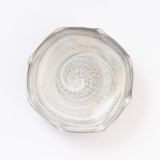 【井銅心平】三島八角向附 [2]