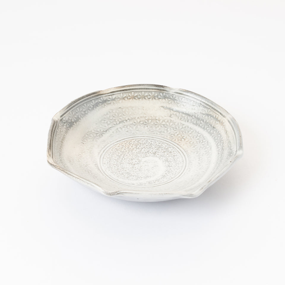 【井銅心平】三島八角向附 [2]