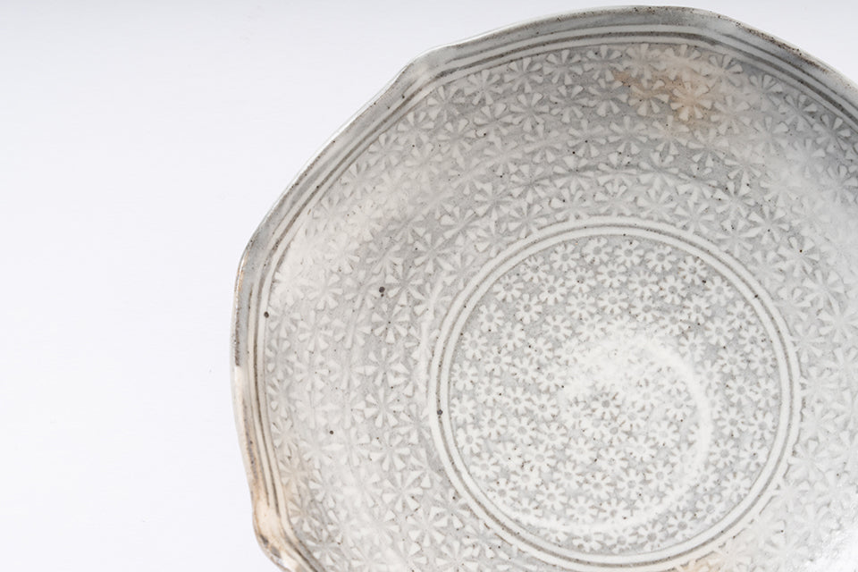 【井銅心平】三島八角向附 [2]