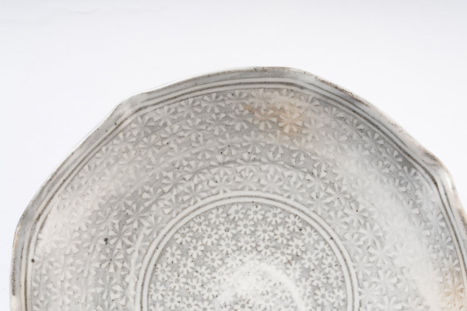 【井銅心平】三島八角向附 [2]