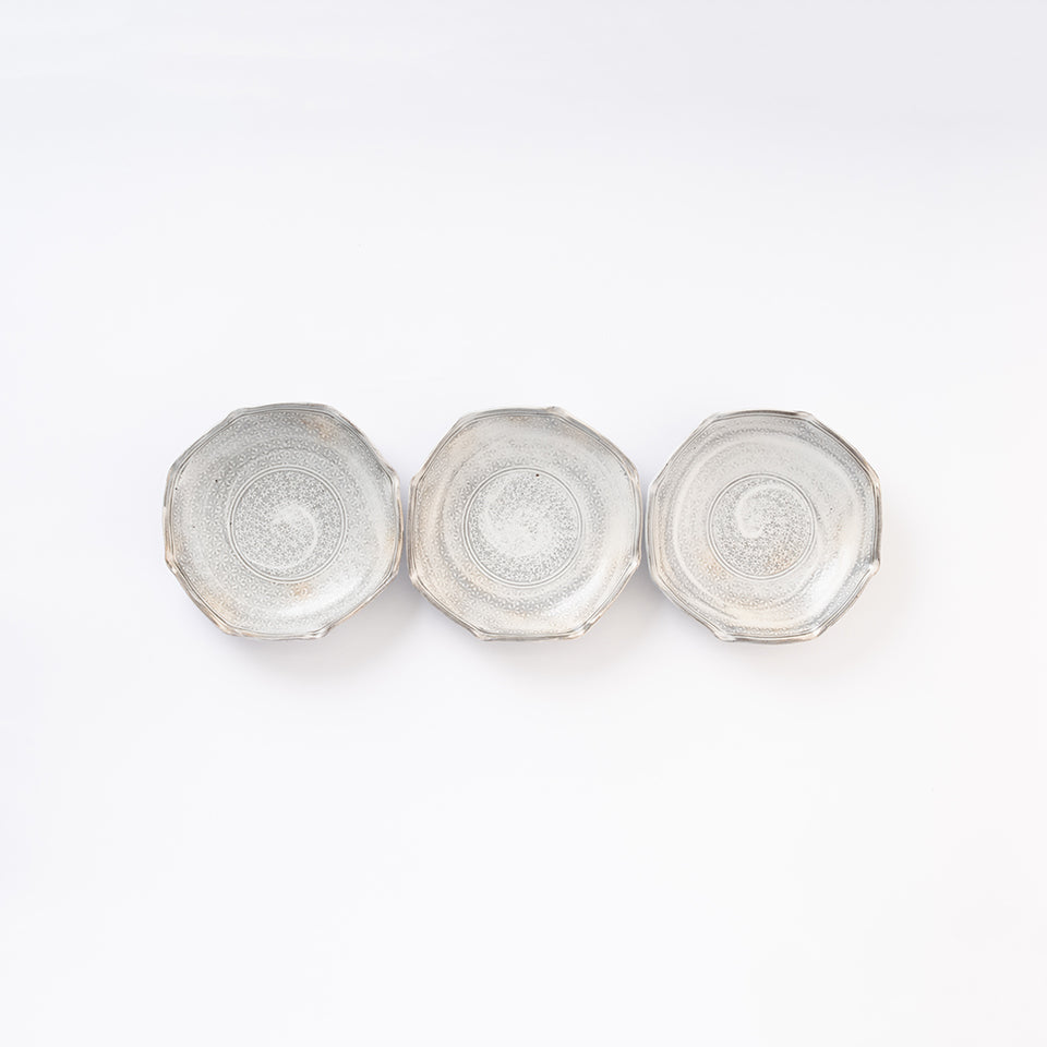 【井銅心平】三島八角向附 [2]