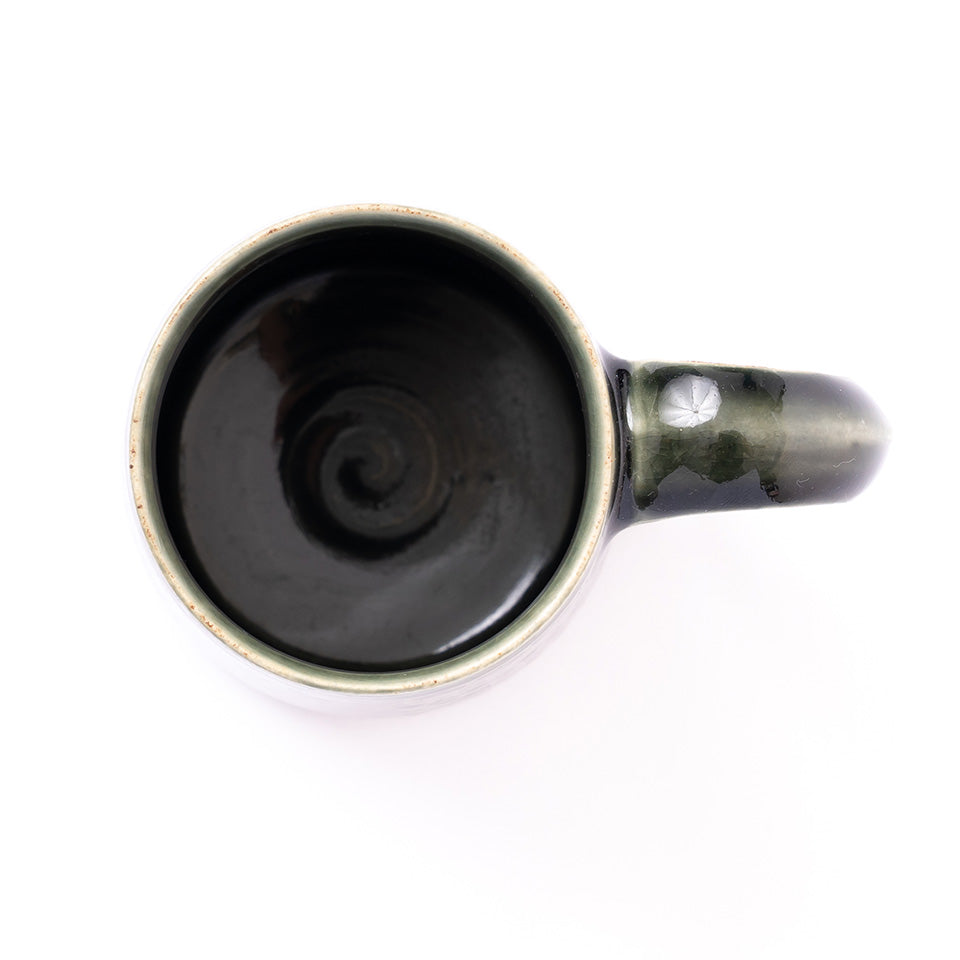 【増渕篤宥】青釉釉象嵌 マグカップ [11]