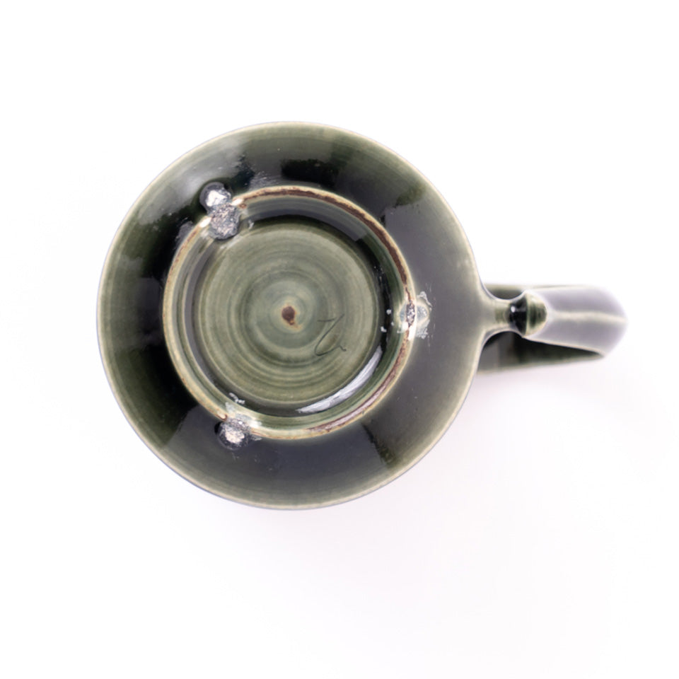 【増渕篤宥】青釉釉象嵌 マグカップ [11]