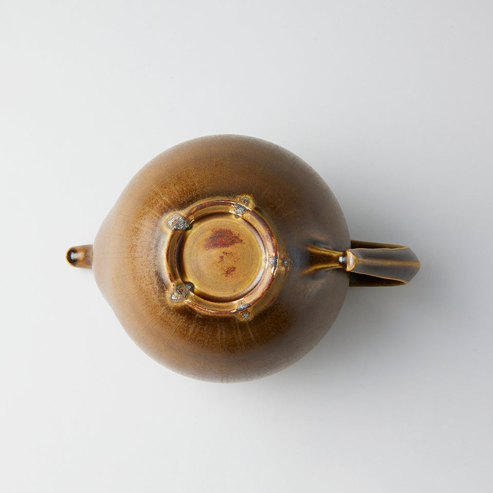 増渕篤宥 褐釉釉象嵌 ポット（480cc） [3]｜Discover Japan 公式