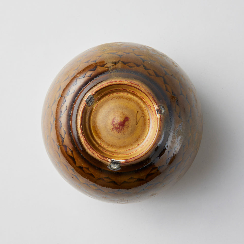 増渕篤宥 褐釉刻花 湯呑 [4]｜Discover Japan 公式オンラインショップ