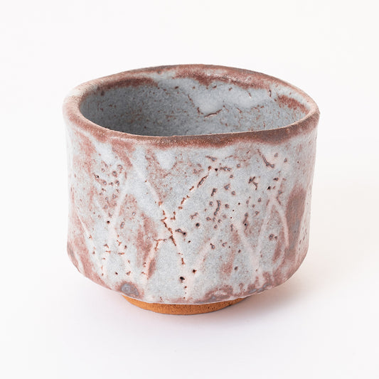 【松永 真哉】鼠志野茶碗 [8]