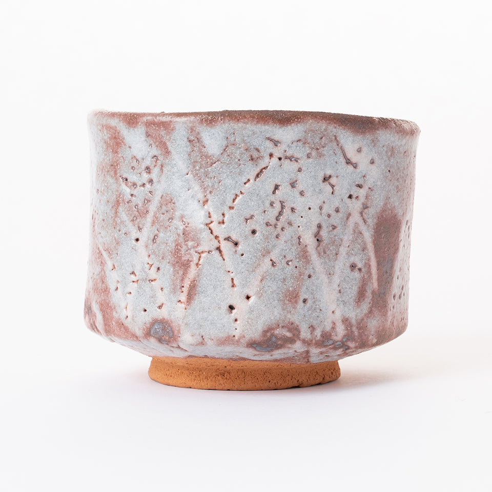 【松永 真哉】鼠志野茶碗 [8]