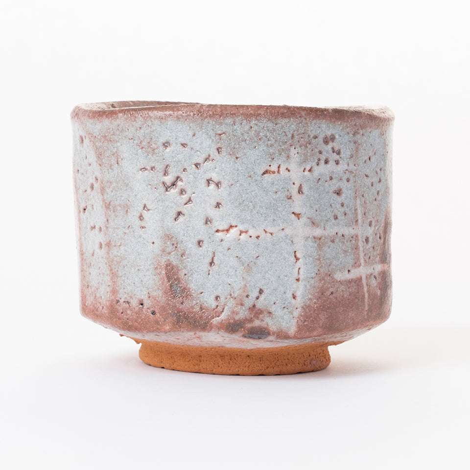 【松永 真哉】鼠志野茶碗 [8]