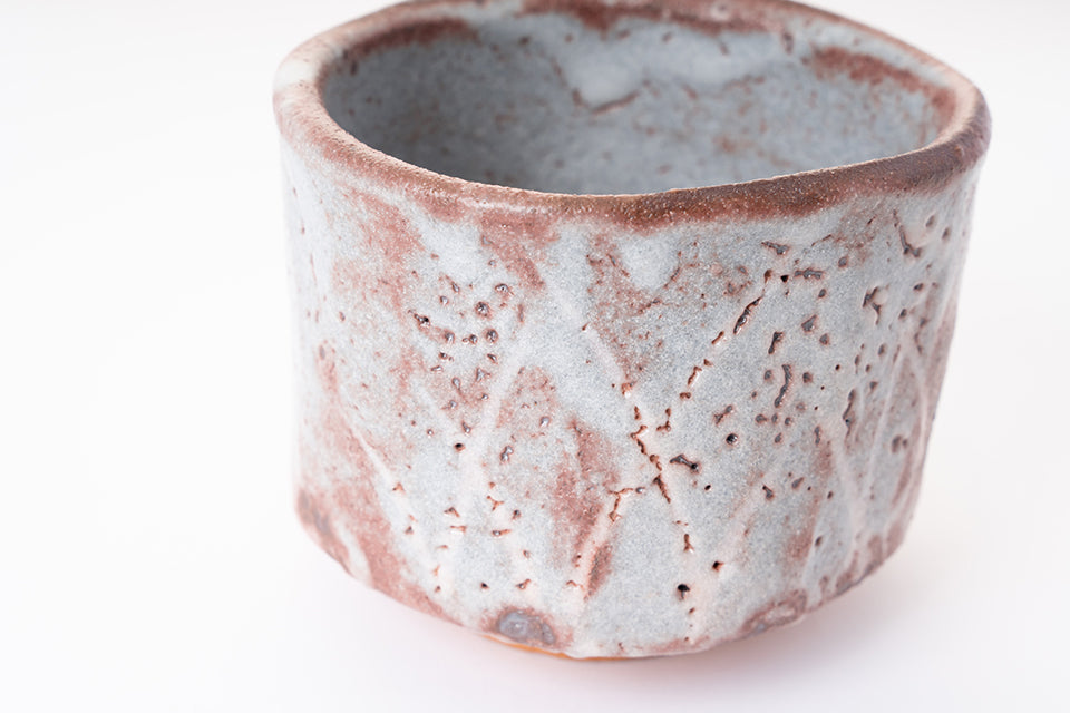 【松永 真哉】鼠志野茶碗 [8]