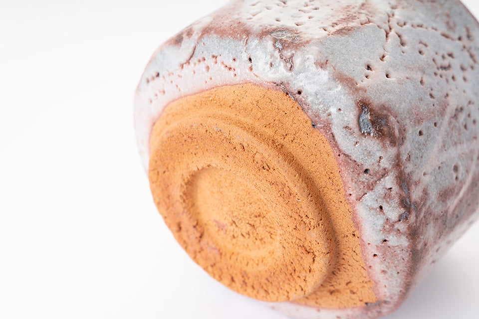 【松永 真哉】鼠志野茶碗 [8]