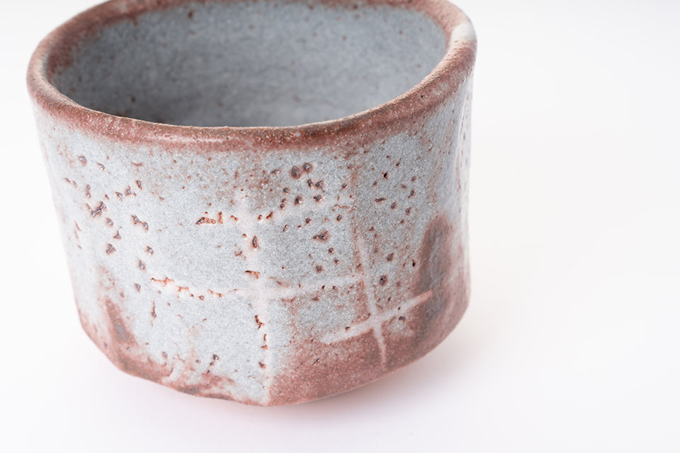 【松永 真哉】鼠志野茶碗 [8]