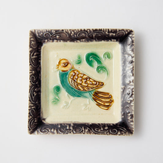 【江口智己】色絵鳥文角向付 [10]