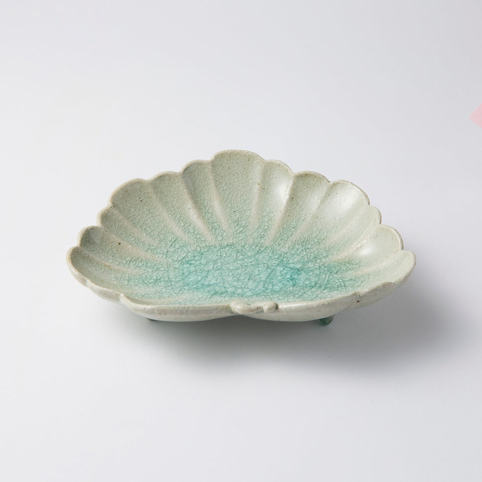 【松永 真哉】御深井葉形向付 [15]