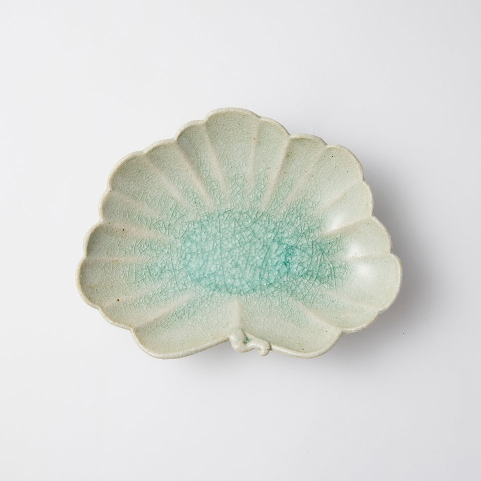 【松永 真哉】御深井葉形向付 [15]