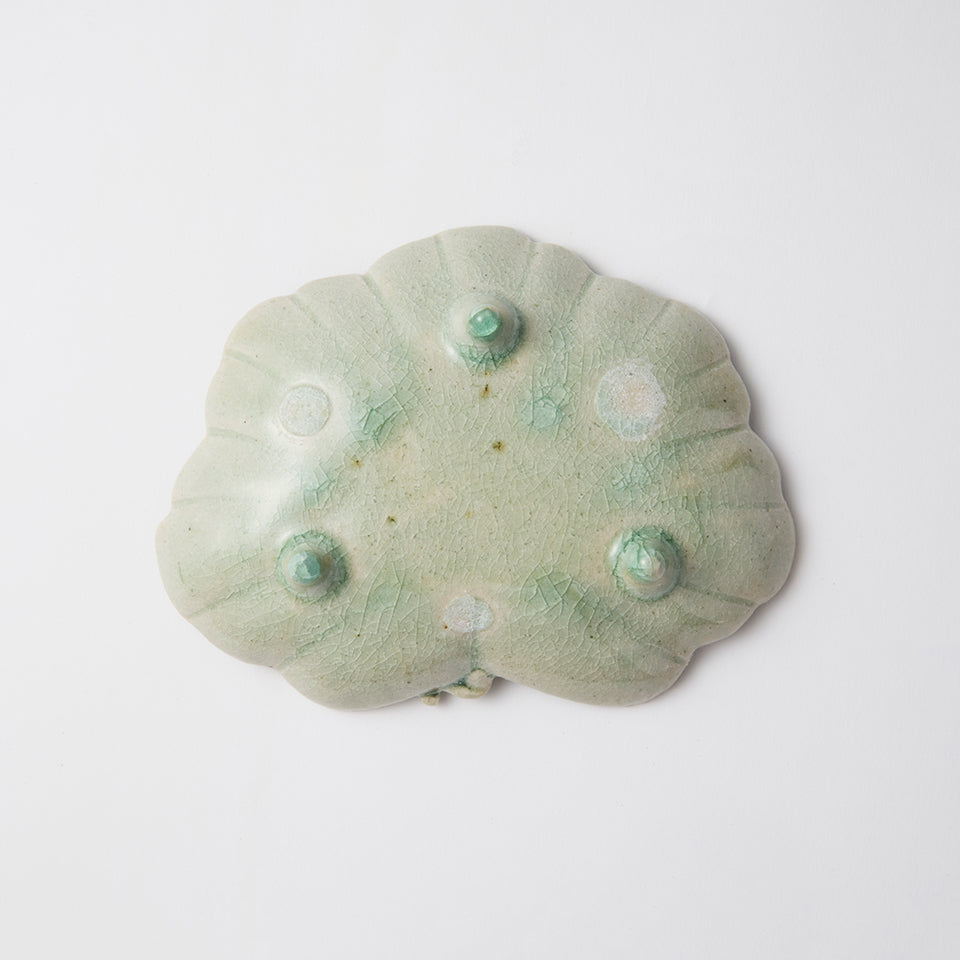 【松永 真哉】御深井葉形向付 [15]