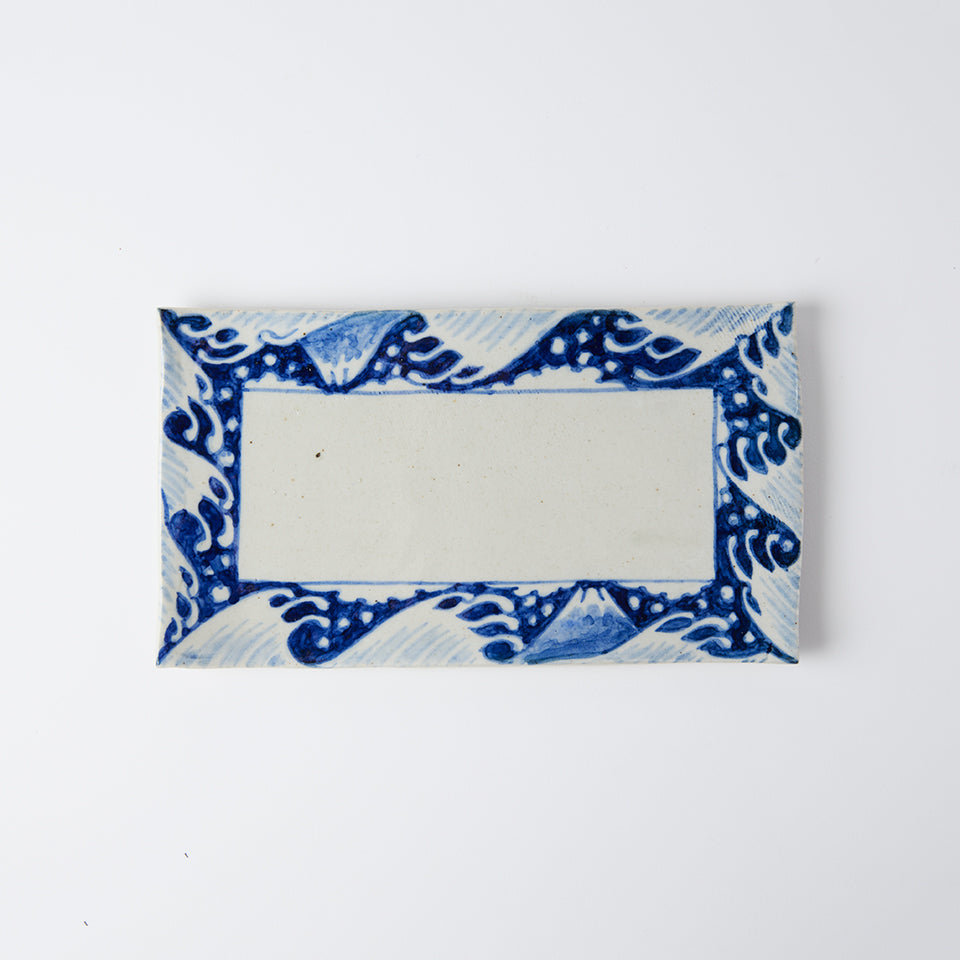 【沼田智也】波濤文板皿 [5]