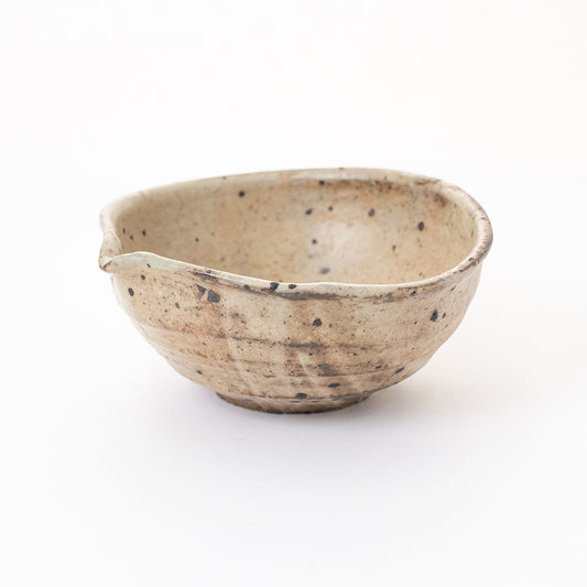 【尾形アツシ】陶石粉引 だ円片口 [6]