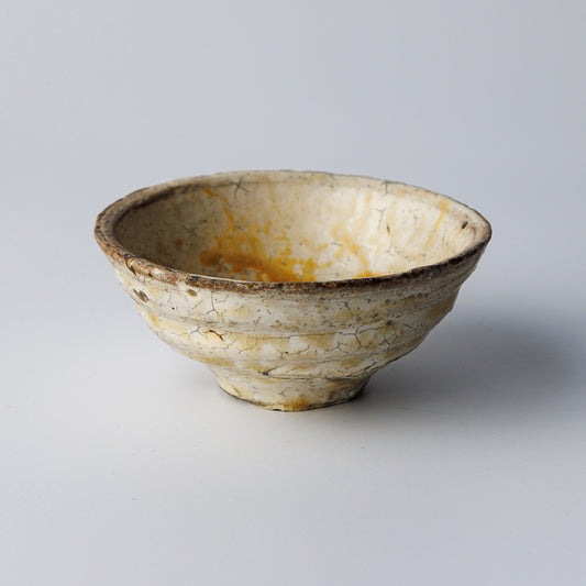 【尾形アツシ】薪粉引 ぐい呑み [D11]