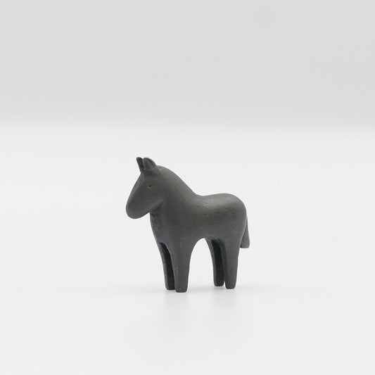 【大寺幸八郎商店】ミニ干支 福うま（黒）小 [11]